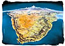 Satellite view map of South Africa