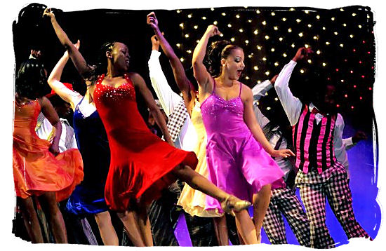 Scene from the famous musical “African Footprint” - South Africa dance