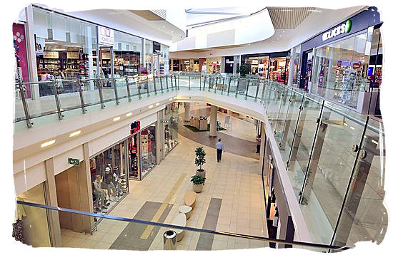 The new Cradlestone Mall in Krugersdorp South Africa