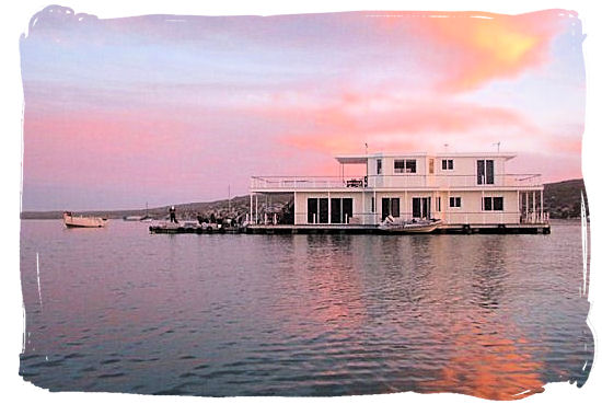 The Park's Houseboats are permanently moored accommodations floating on the Lagoon - West Coast National Park Accommodation, South Africa National Parks