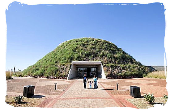 The Maropeng official visitor centre of the Cradle of Humankind at the Sterkfontein Caves.