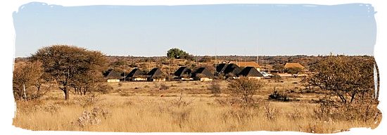 Mosu lodge panorama - Mokala National Park in South Africa, endangered African animals