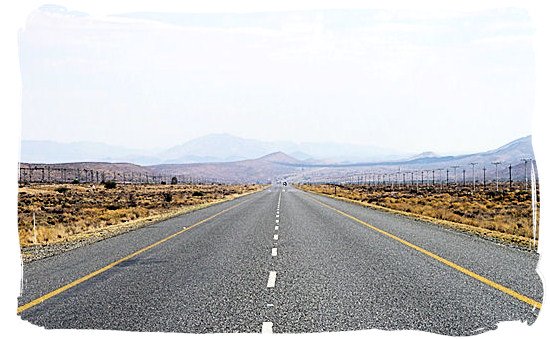 Seemingly endless road in the Great Karoo