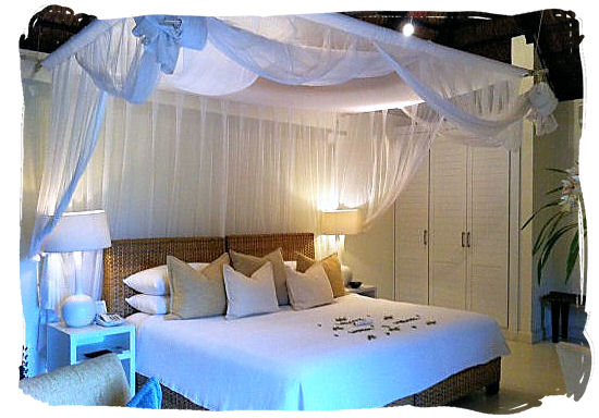 Luxury accommodation with mosquito net protection