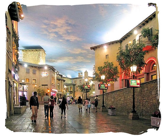 Montecasino in Sandton Johannesburg, one of Gauteng's premier leisure and entertainment centers.