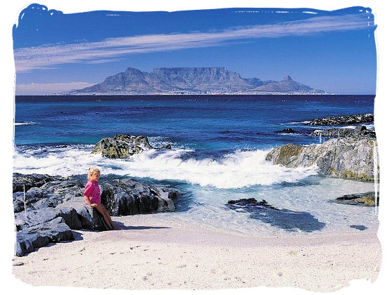 View of Table Mountain from Robben Island where Nelson Mandela was imprisoned - Cape Town holiday attractions, Table Mountain National Park