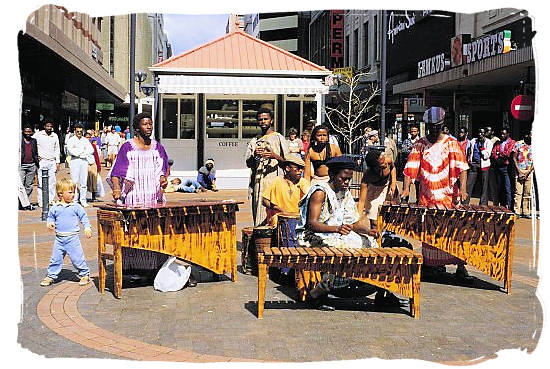 Music in the street - South African Music, a Fusion of South Africa Music Cultures